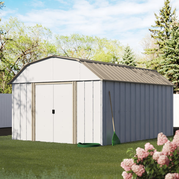 Arrow Lexington 10 ft. W x 13.5 ft. D Metal Storage Shed & Reviews